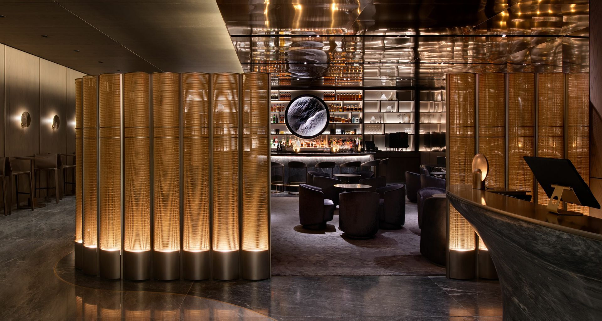 Decorative Screens elevate Restaurant banner