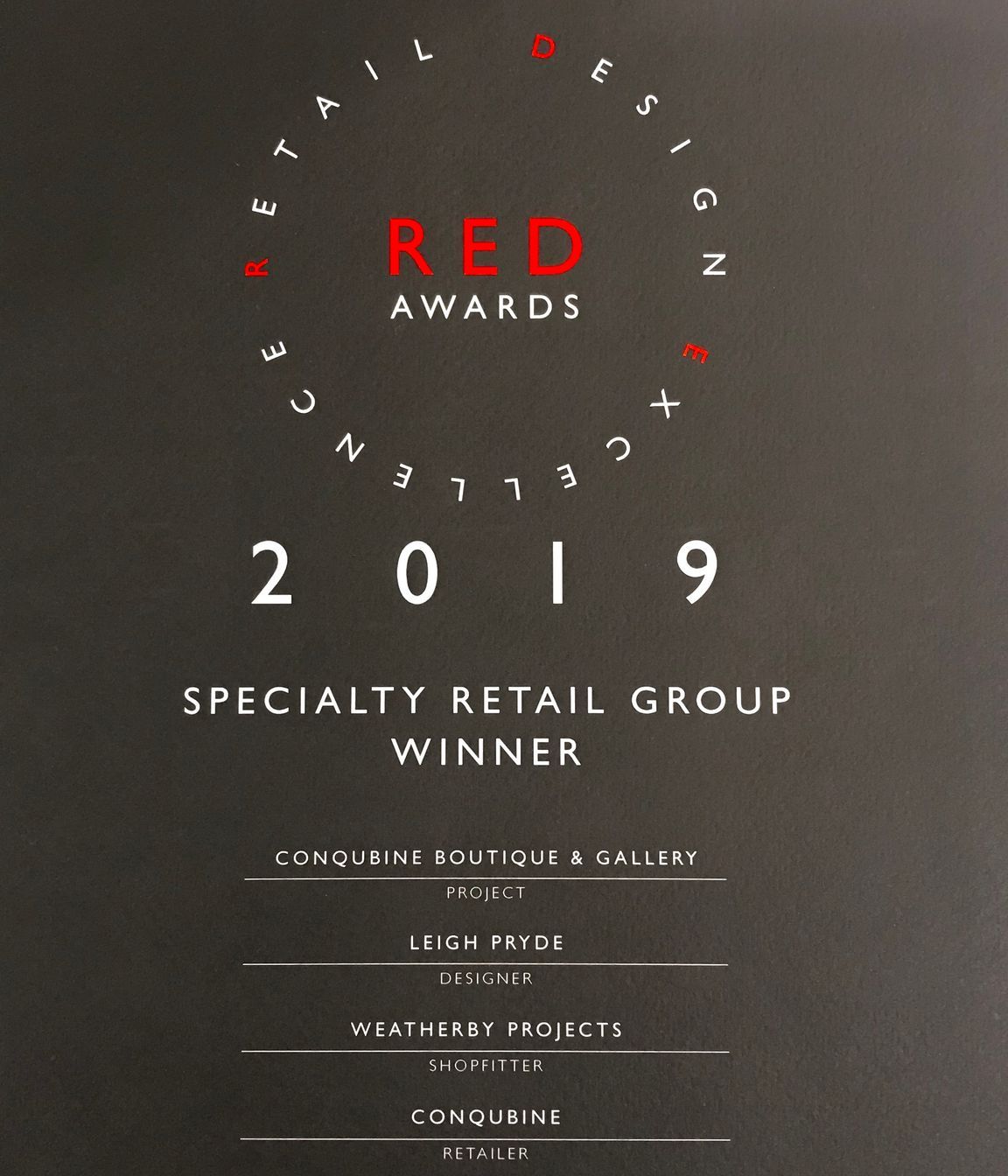 Gallery &amp; Boutique, Auckland, New Zealand -  Winner Speciality Retail  | RED Design Awards 2019