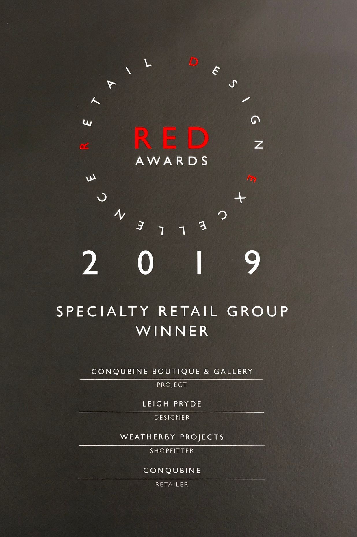 Gallery &amp; Boutique, Auckland, New Zealand -  Winner Speciality Retail  | RED Design Awards 2019