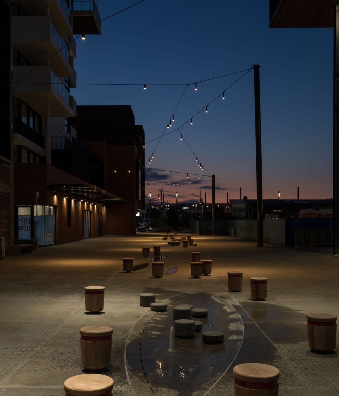 Tiramarama Way Catenary Wire Lighting