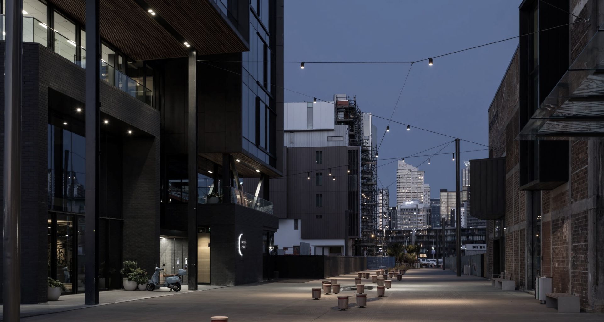 Tiramarama Way Catenary Wire Lighting banner