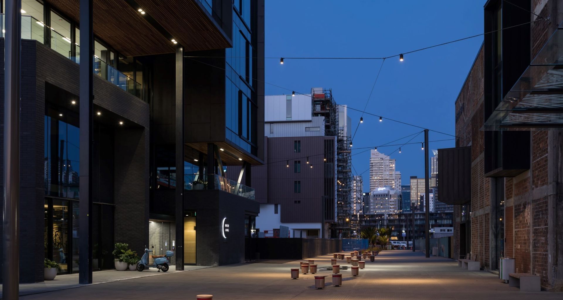 Tiramarama Way Catenary Wire Lighting banner