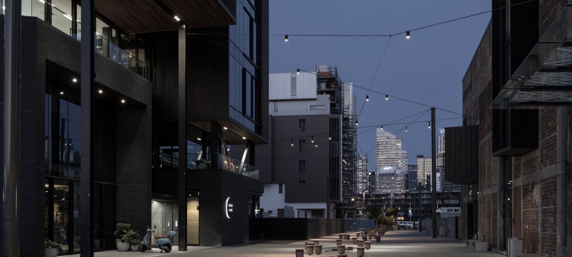 Tiramarama Way Catenary Wire Lighting banner