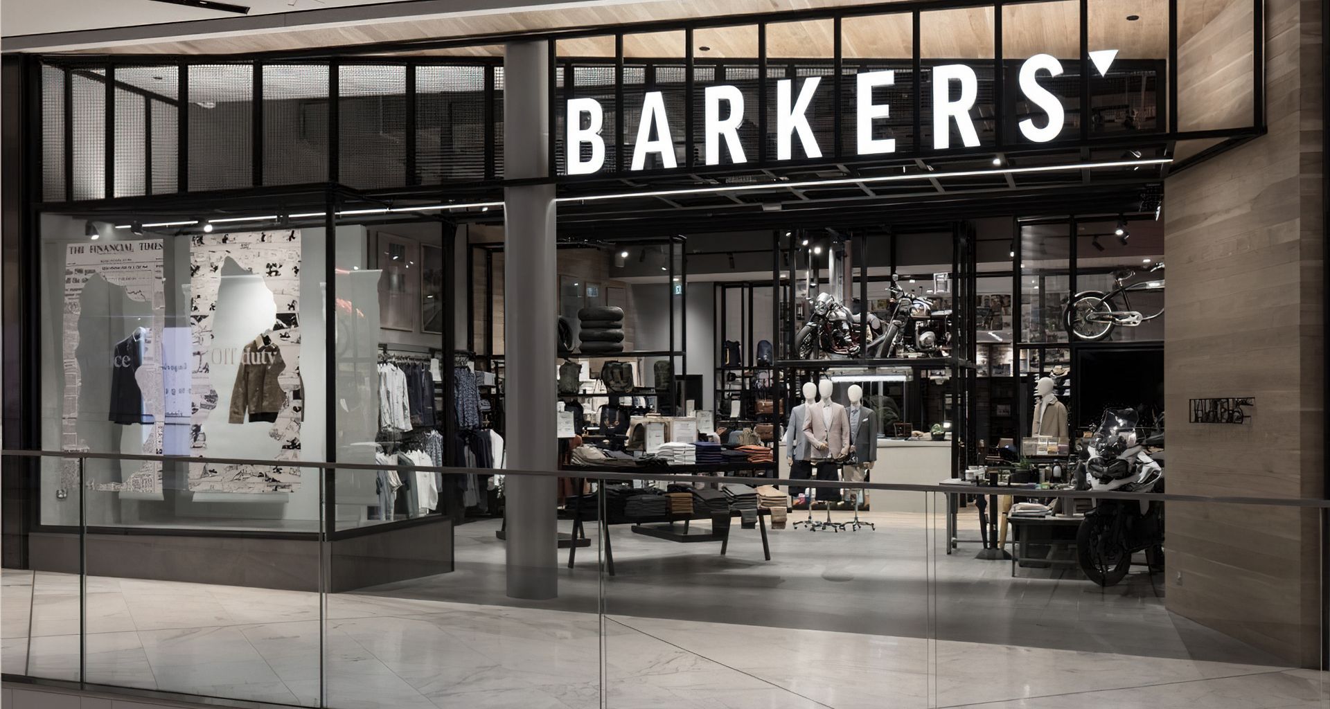 Barkers Menswear - Commercial Bay banner