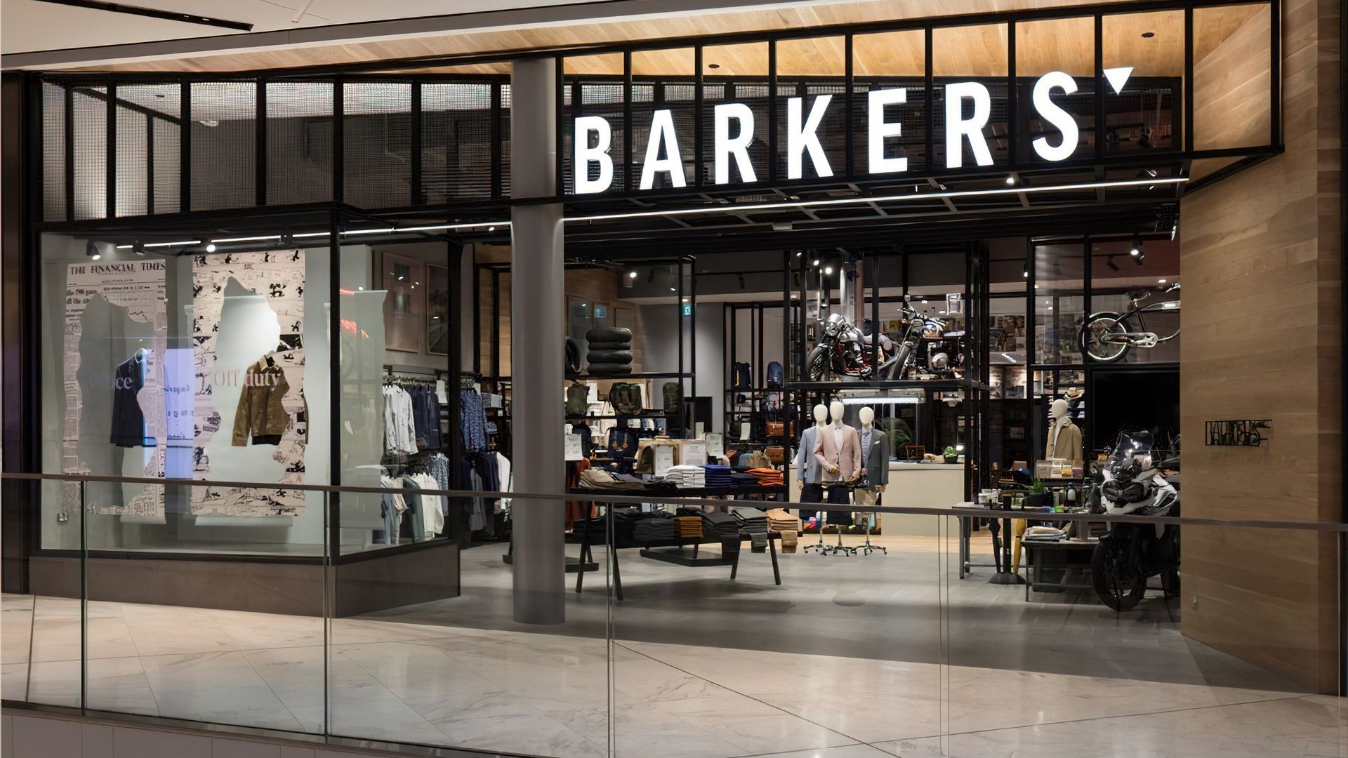 Barkers Menswear - Commercial Bay banner