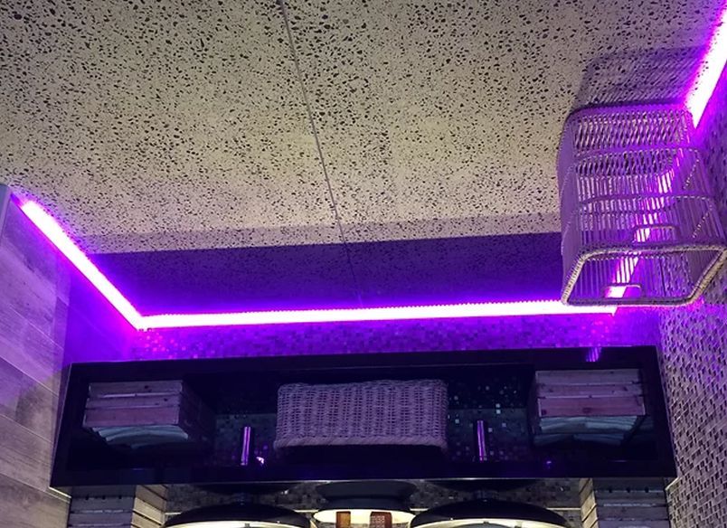 Ablution area with LED lighting