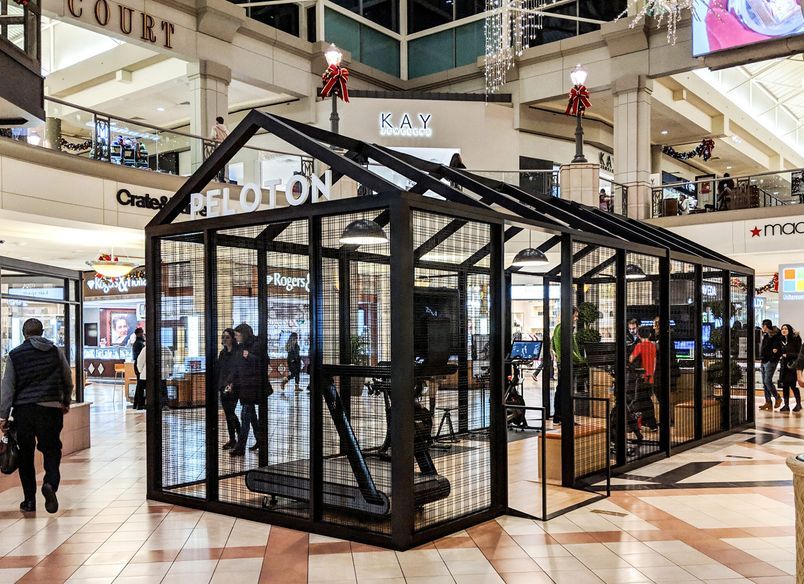 Showroom Kiosks created with Wire Mesh