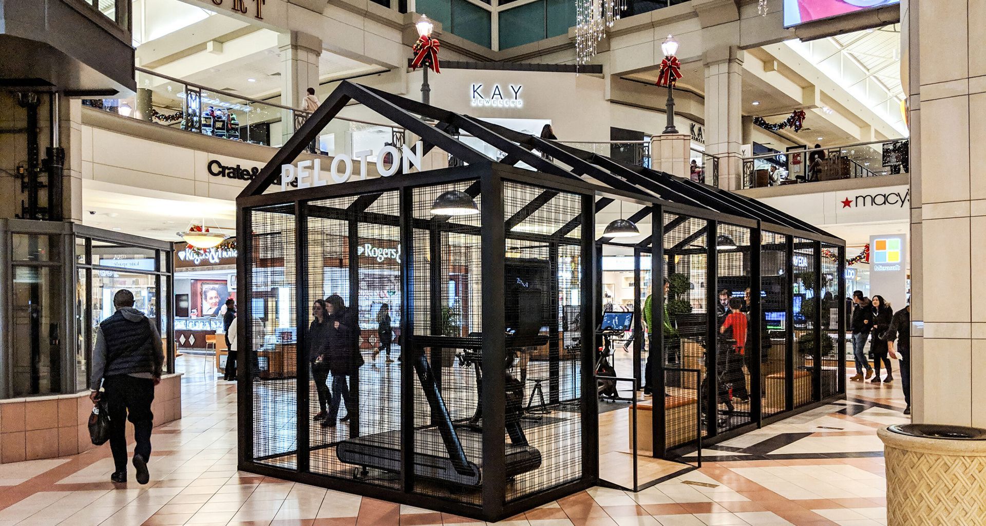 Showroom Kiosks created with Wire Mesh banner