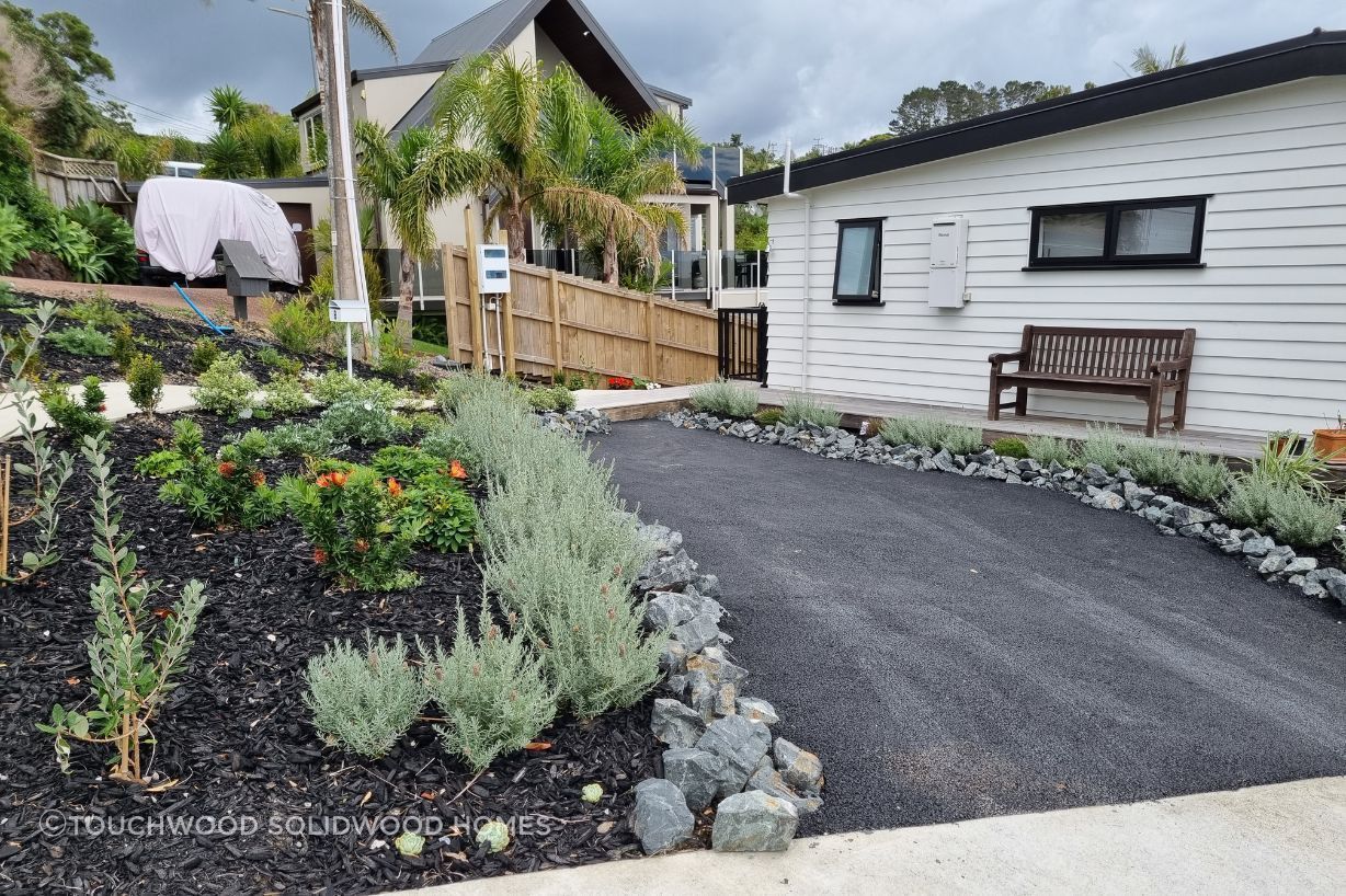 Planting around the walkway