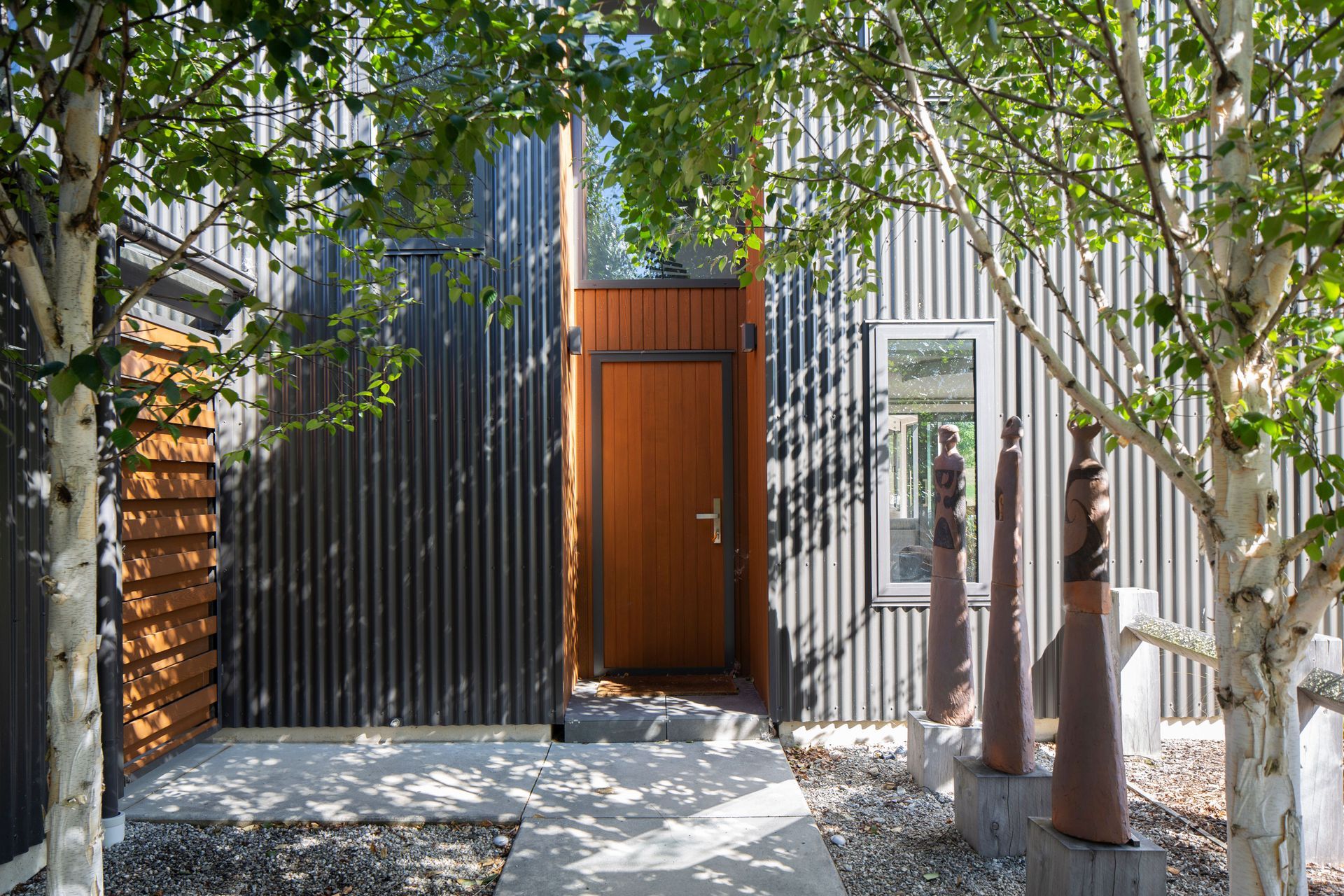 Cedar And Metal Clad Entranceway
