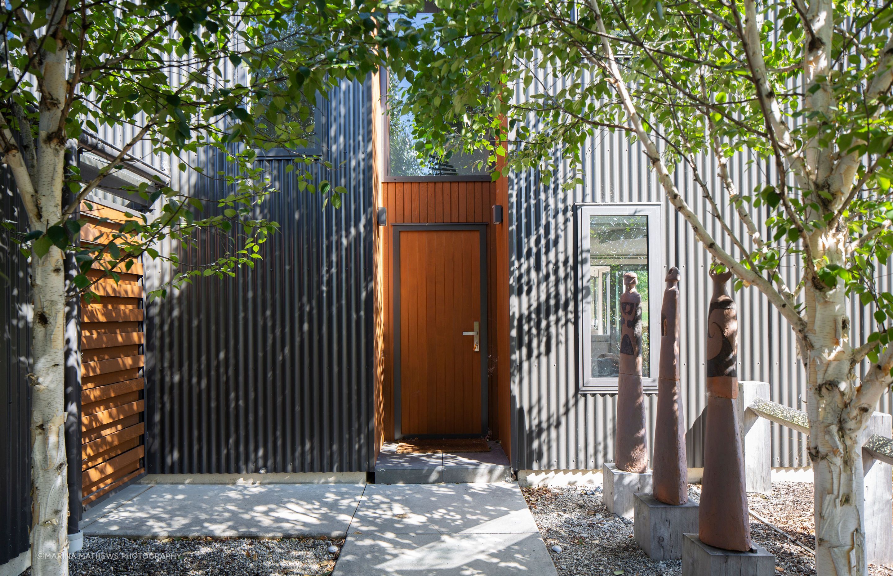 Cedar And Metal Clad Entranceway