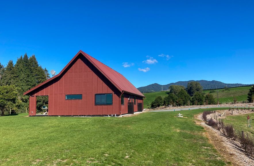 Modern Scoria Red Barn