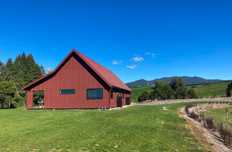 Modern Scoria Red Barn