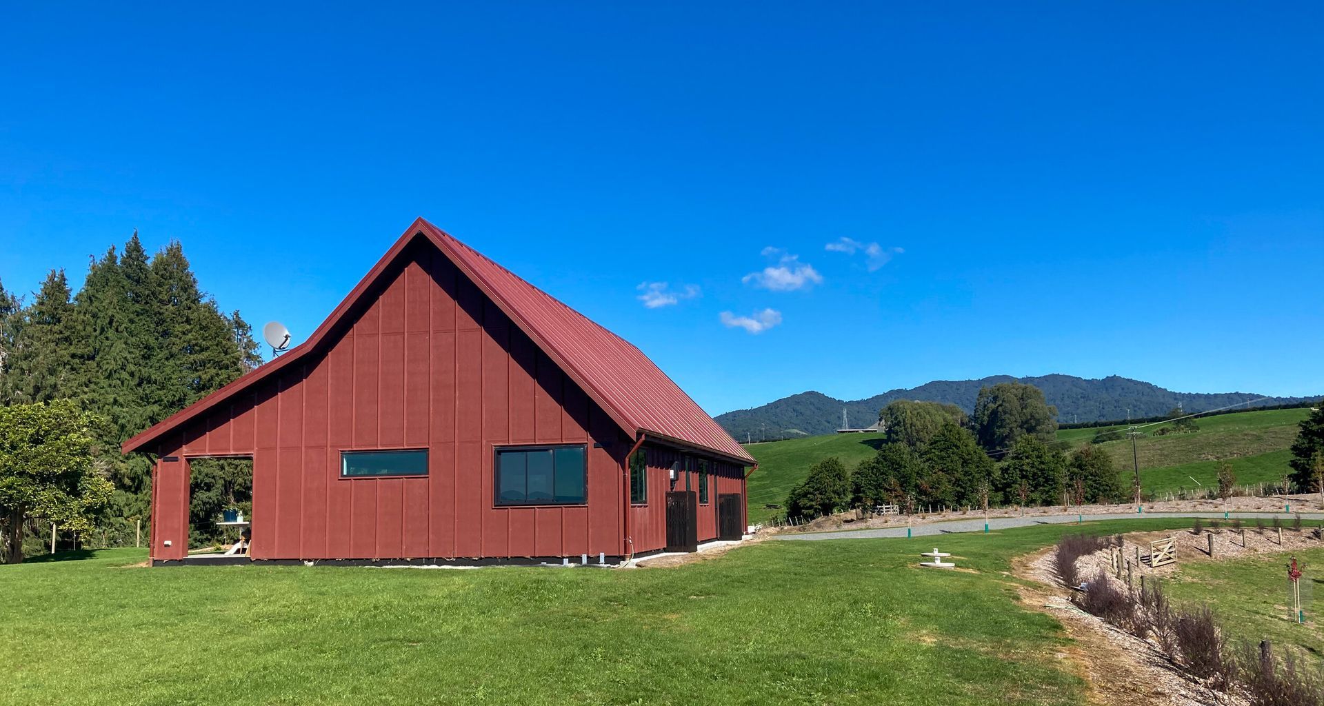 Modern Scoria Red Barn banner