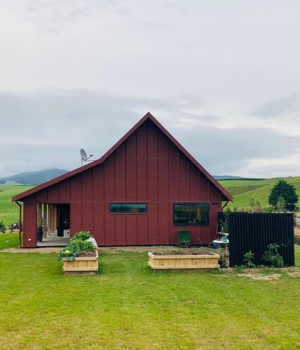 Modern Scoria Red Barn