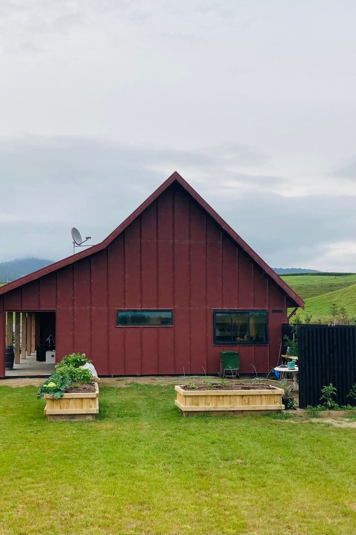 Modern Scoria Red Barn