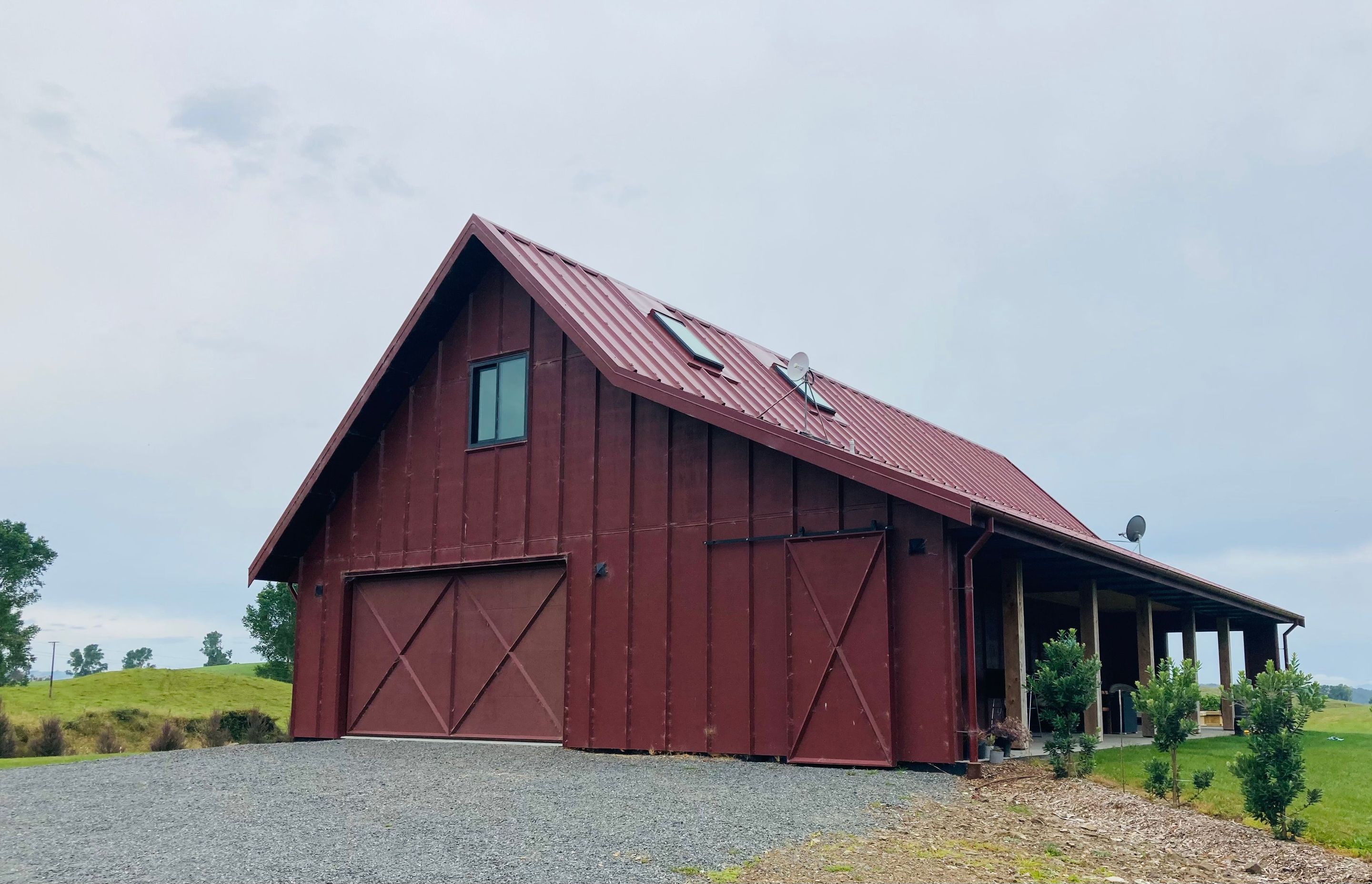 Modern Scoria Red Barn