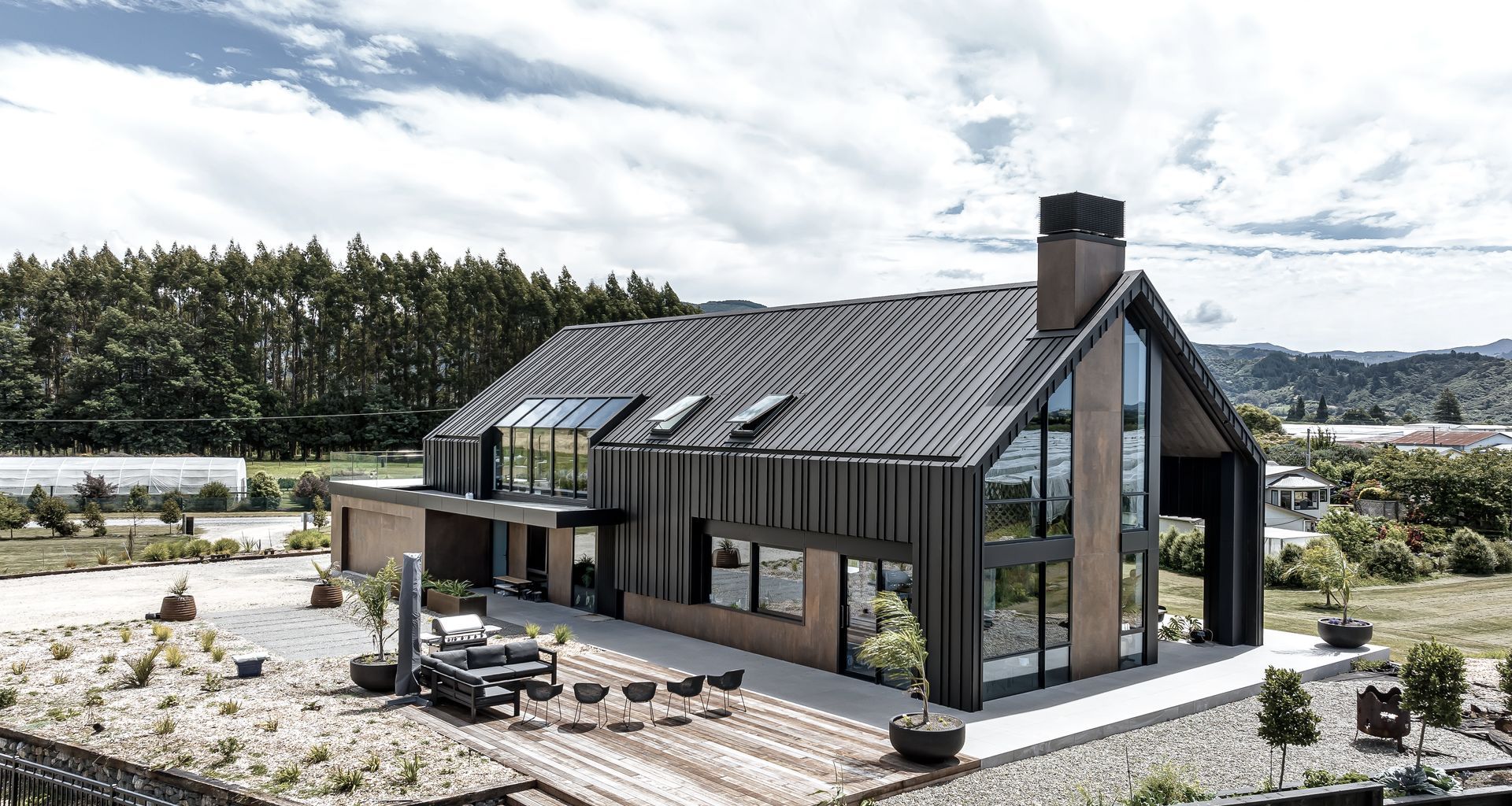 Modern Barn style house banner