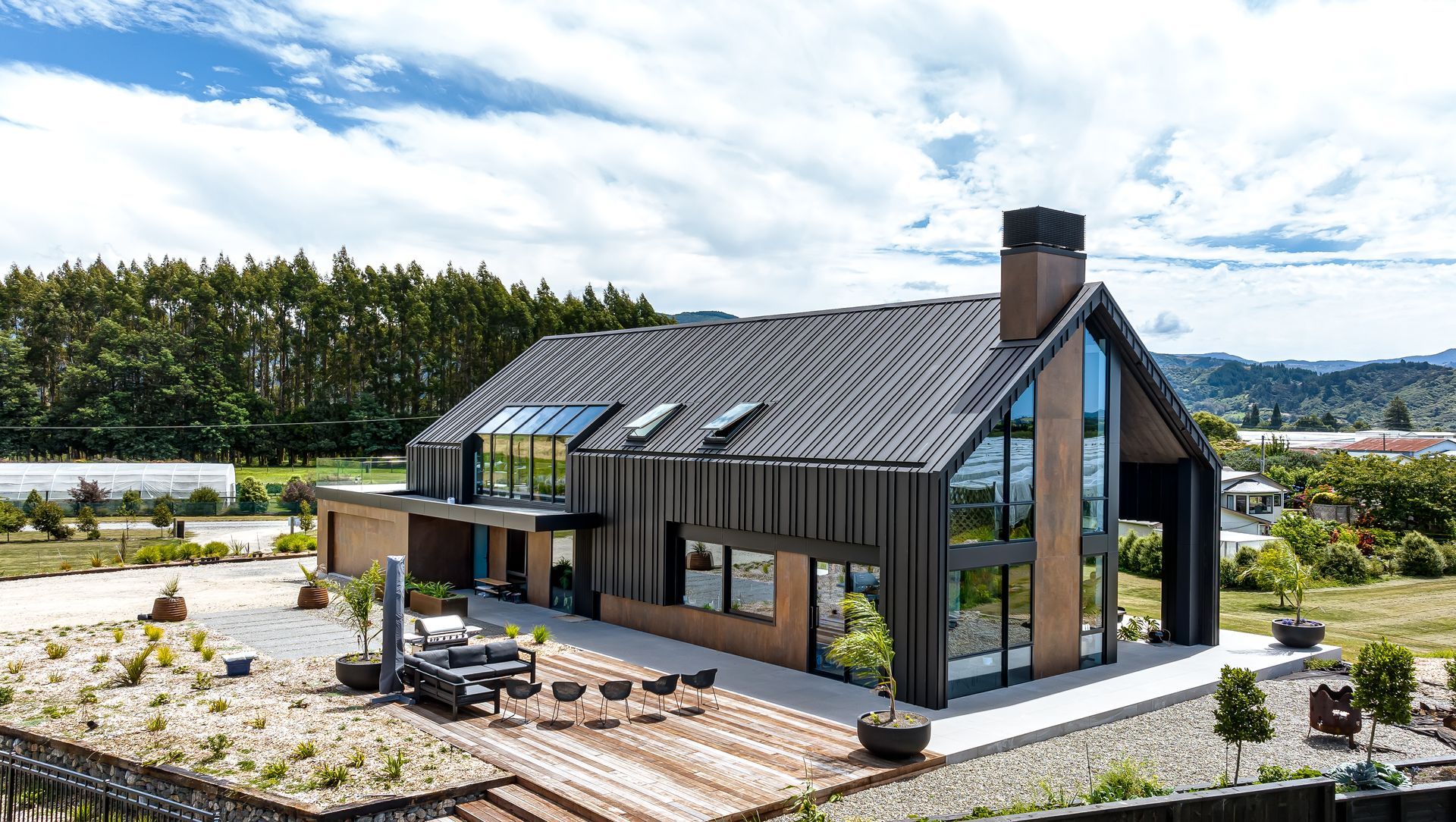 Modern Barn style house banner