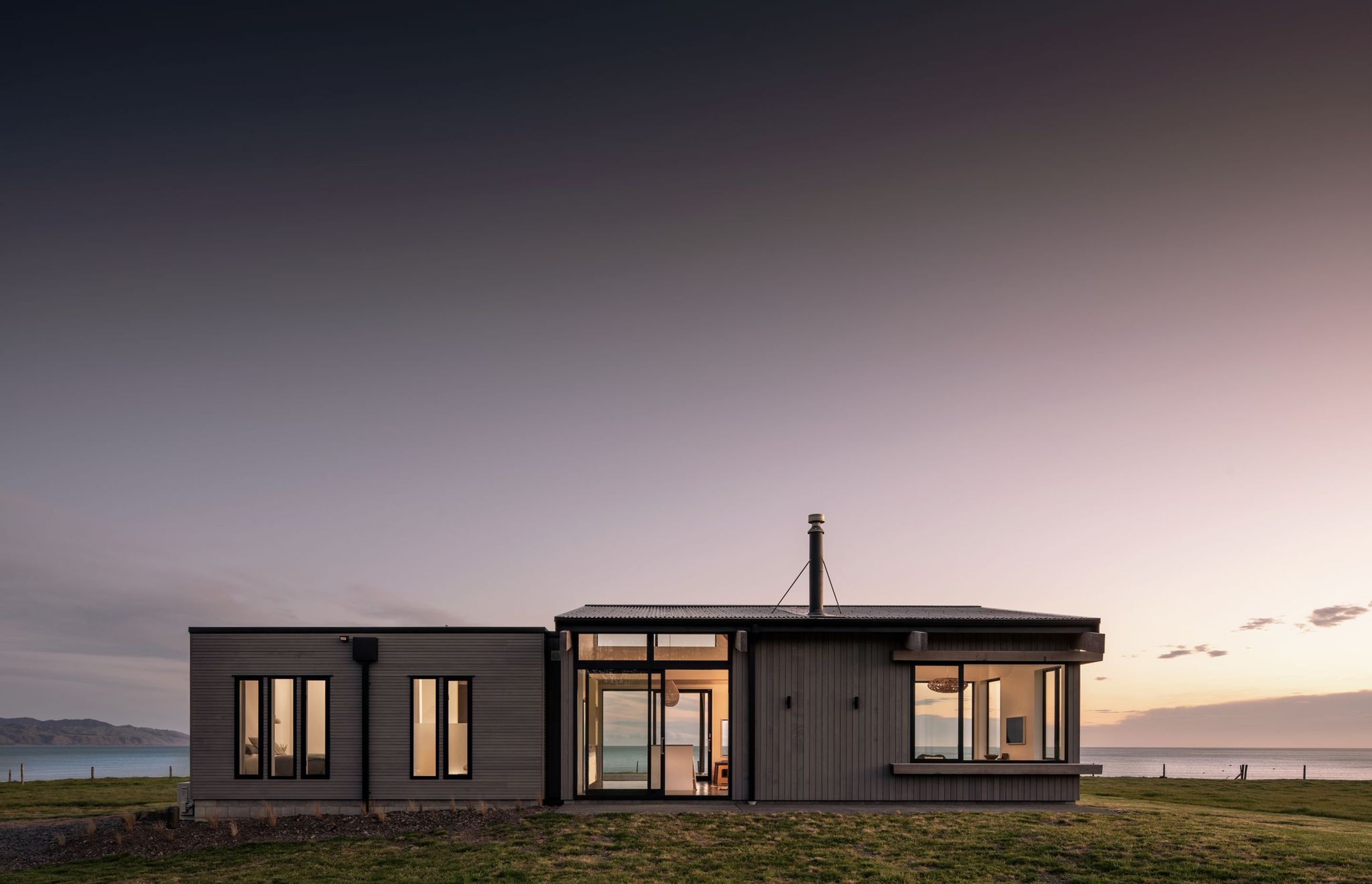 The area in which the house is situated is a dark sky reserve, allowing the owners to revel in the wide open heavens above.