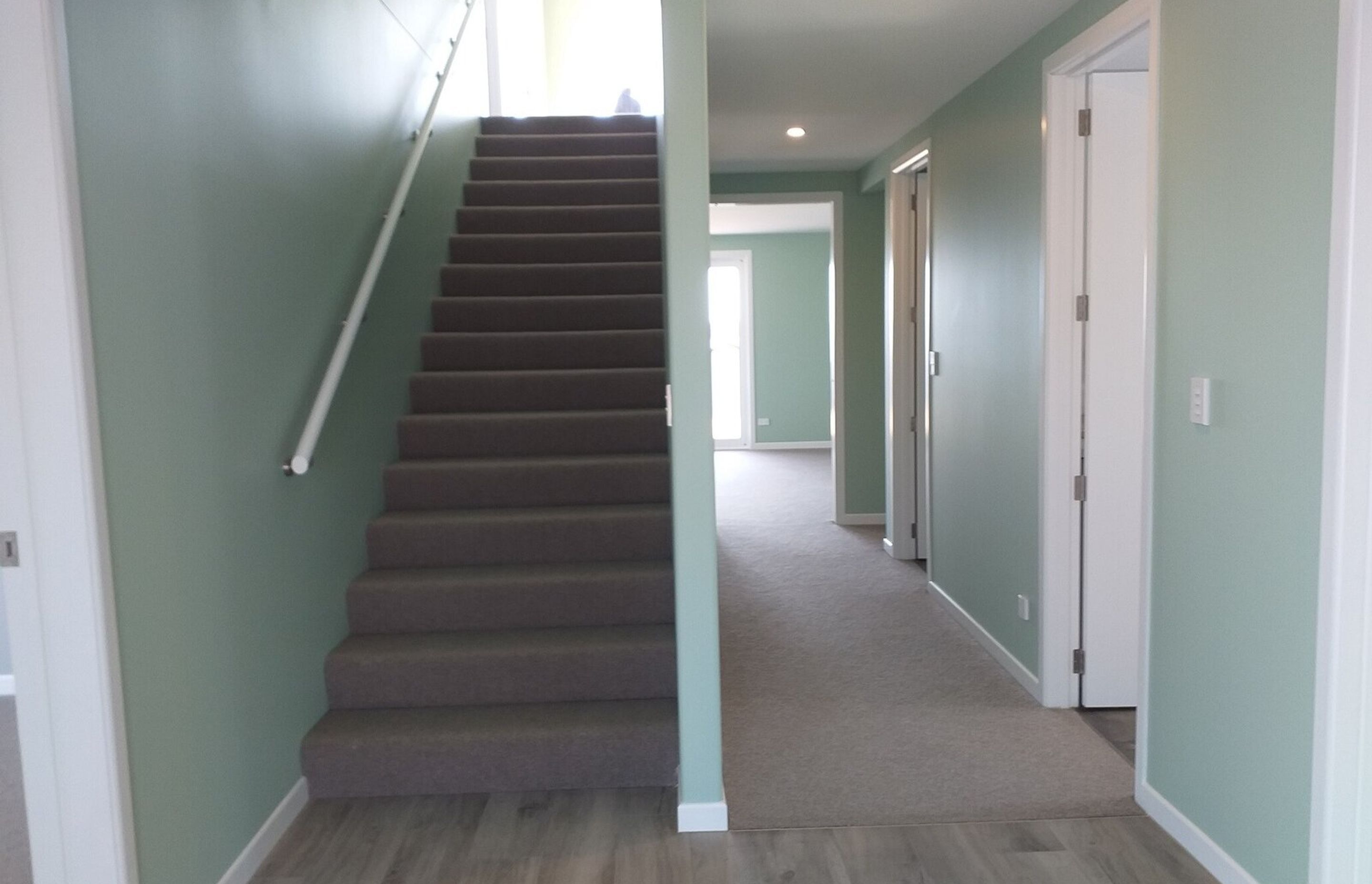 Stairwell off the entry