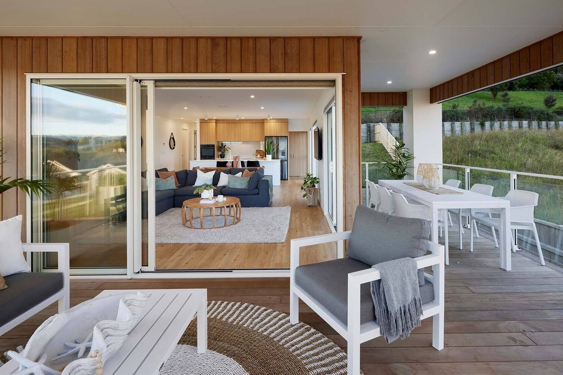 Indoor, outdoor flow