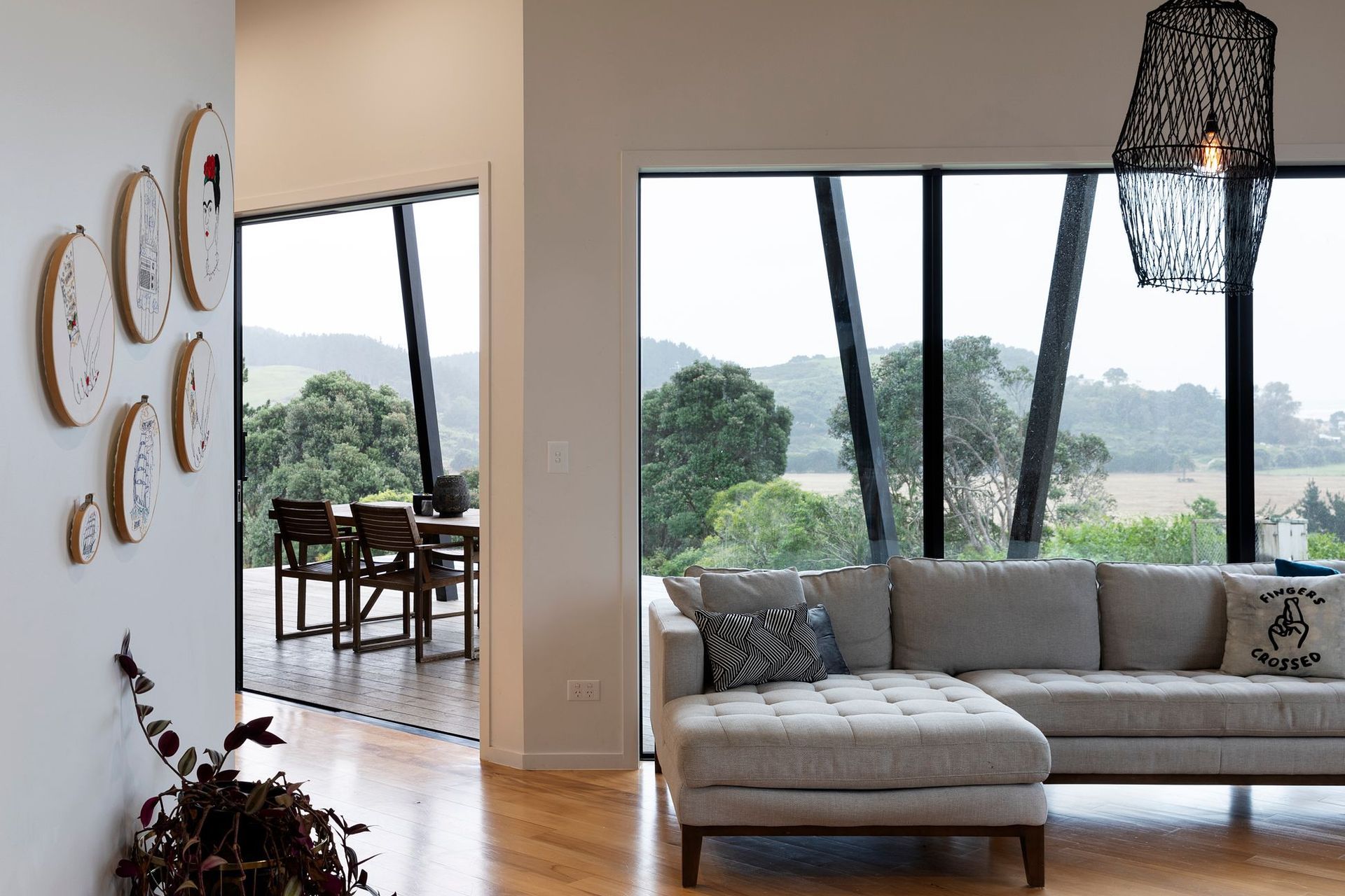 The basic form of the structure has been offset by a slight kink in the plan as well as the deliberate removal of 'chunks' of the form to create recessed areas.