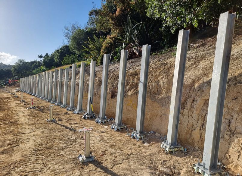 Retaining Wall, Kauri Park School, Birkenhead