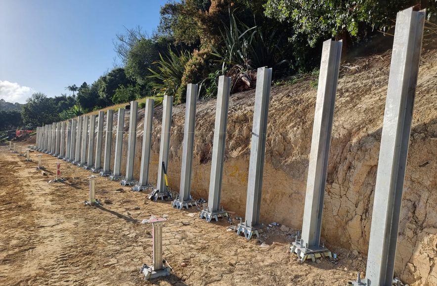 Retaining Wall, Kauri Park School, Birkenhead