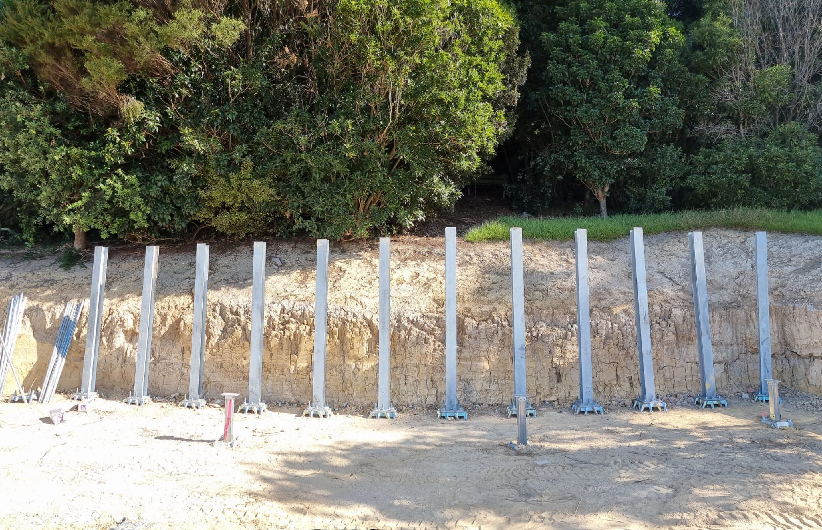 Retaining Wall, Kauri Park School, Birkenhead
