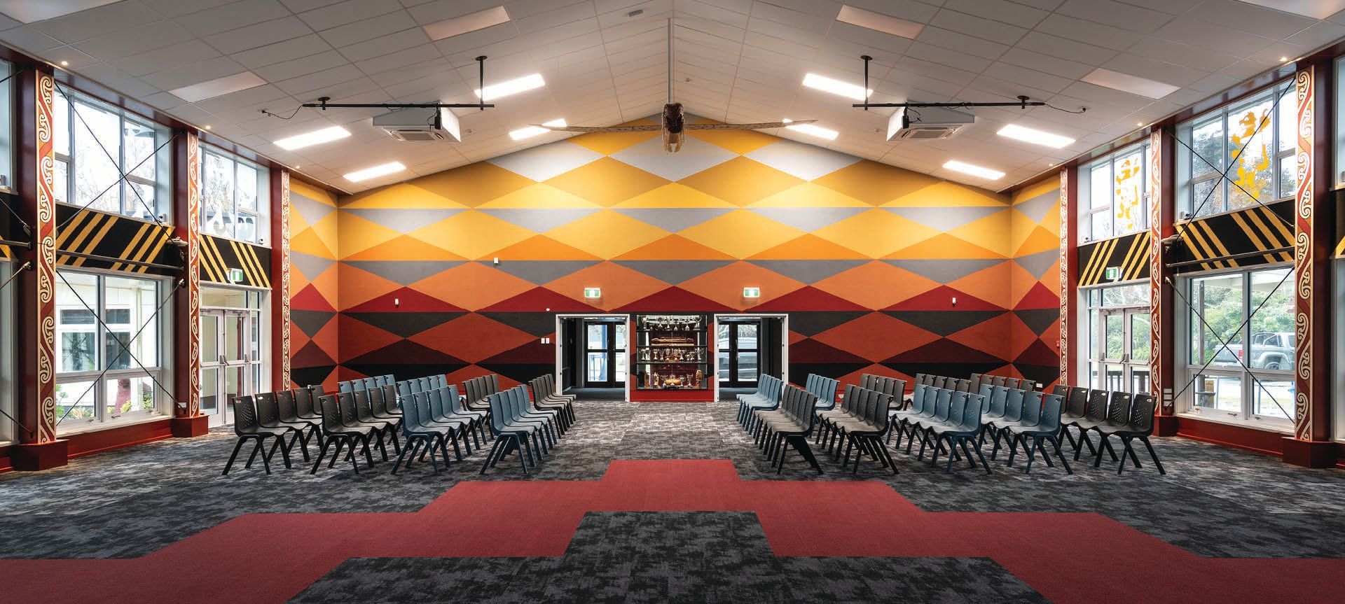 Te Hīnātore - Lytton High School Hall banner