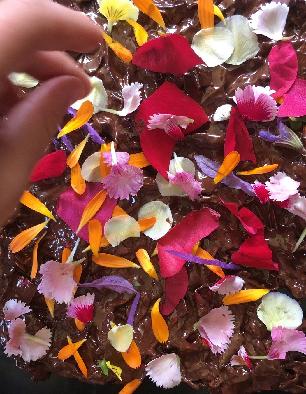 Edible Flower Cake