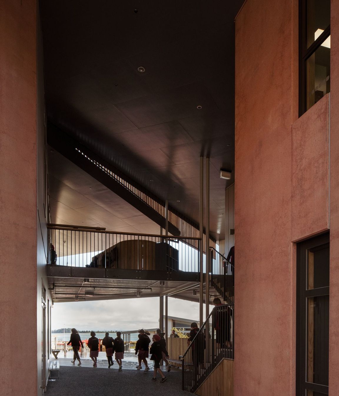 The colour and design of the facade celebrates the school’s unique identity while its sense of permanence acknowledges the one hundred-plus years the school has been in service to the Redcliffs community.