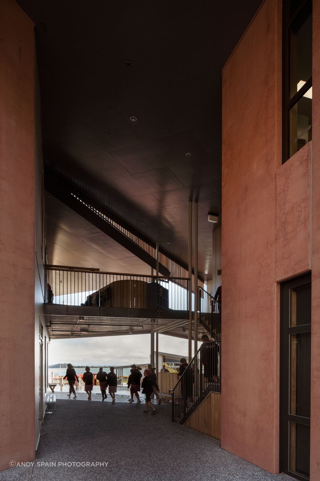 The colour and design of the facade celebrates the school’s unique identity while its sense of permanence acknowledges the one hundred-plus years the school has been in service to the Redcliffs community.