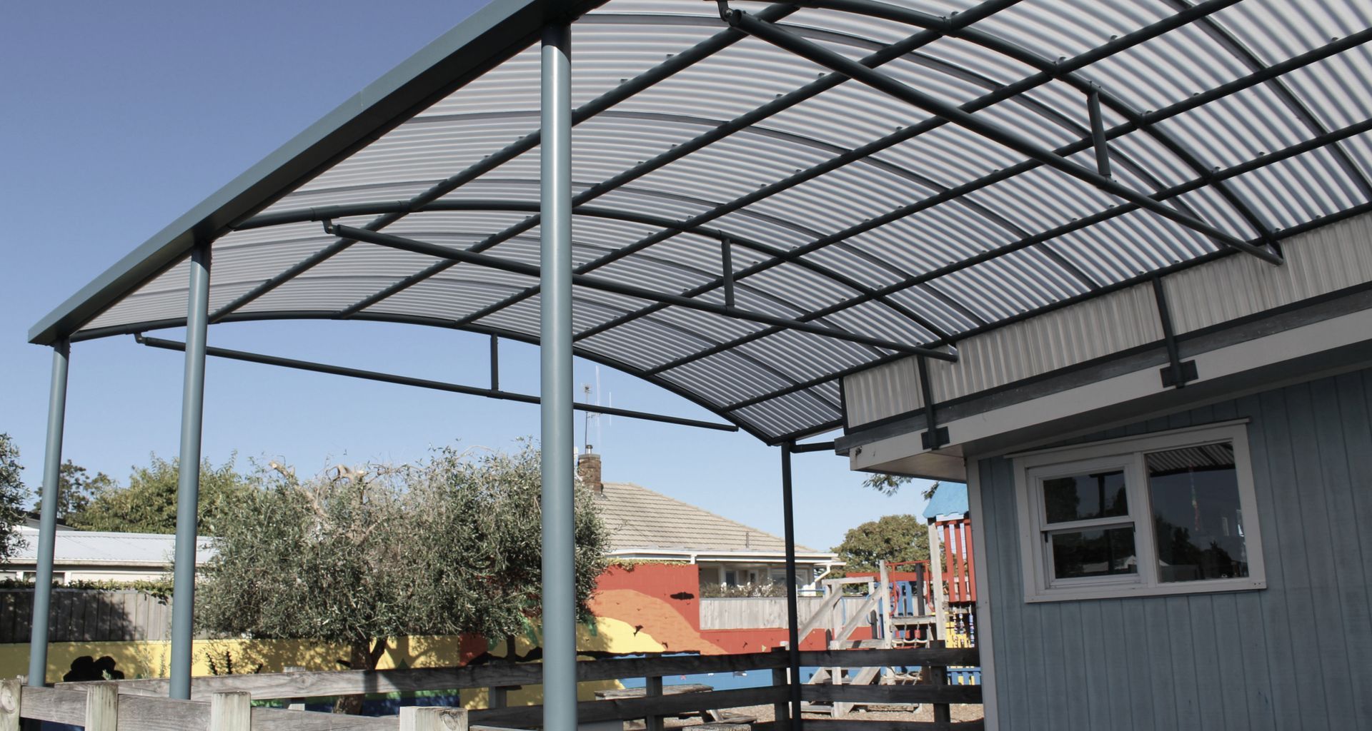 Hamilton North School Archgola Pergola Canopies banner