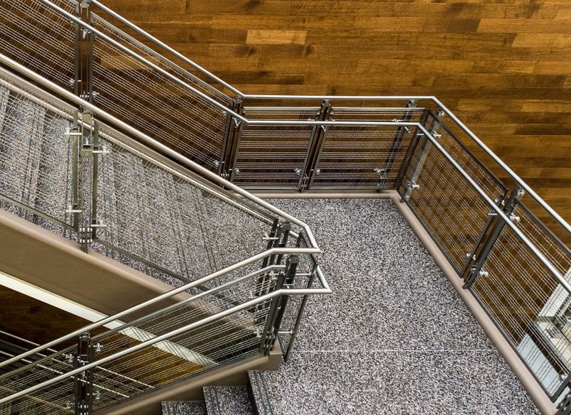 Mesh Balustrades for Contemporary Campus