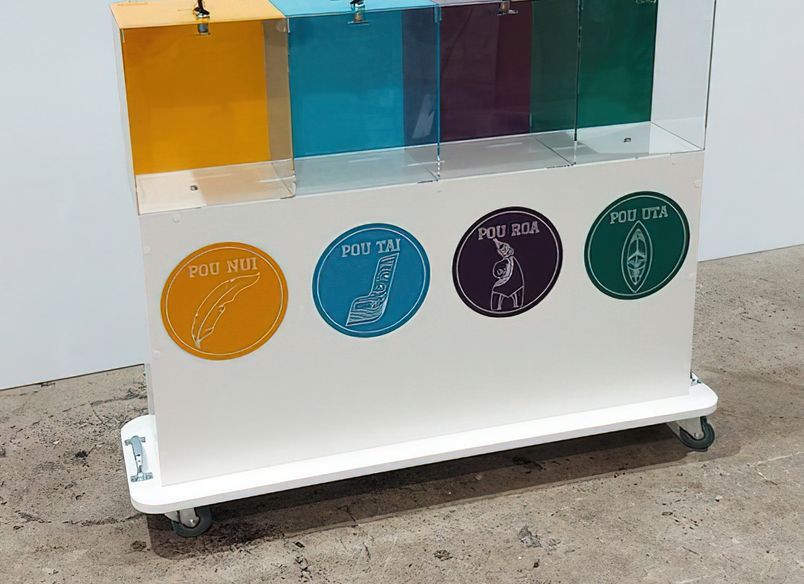 Acrylic School House Point Token Trolley