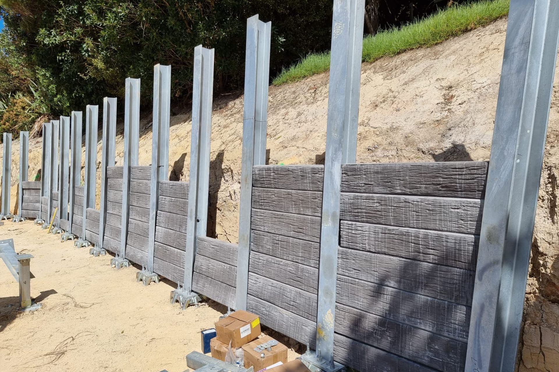 Retaining Wall, Kauri Park School, Birkenhead