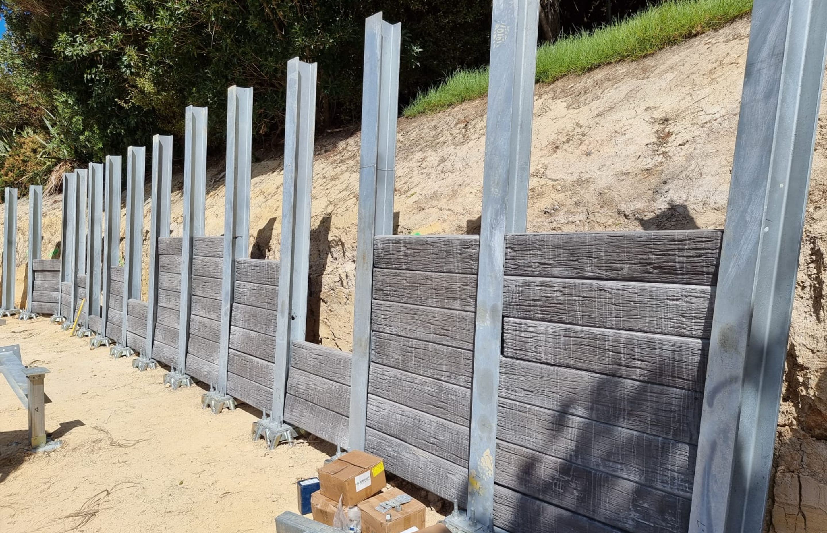 Retaining Wall, Kauri Park School, Birkenhead