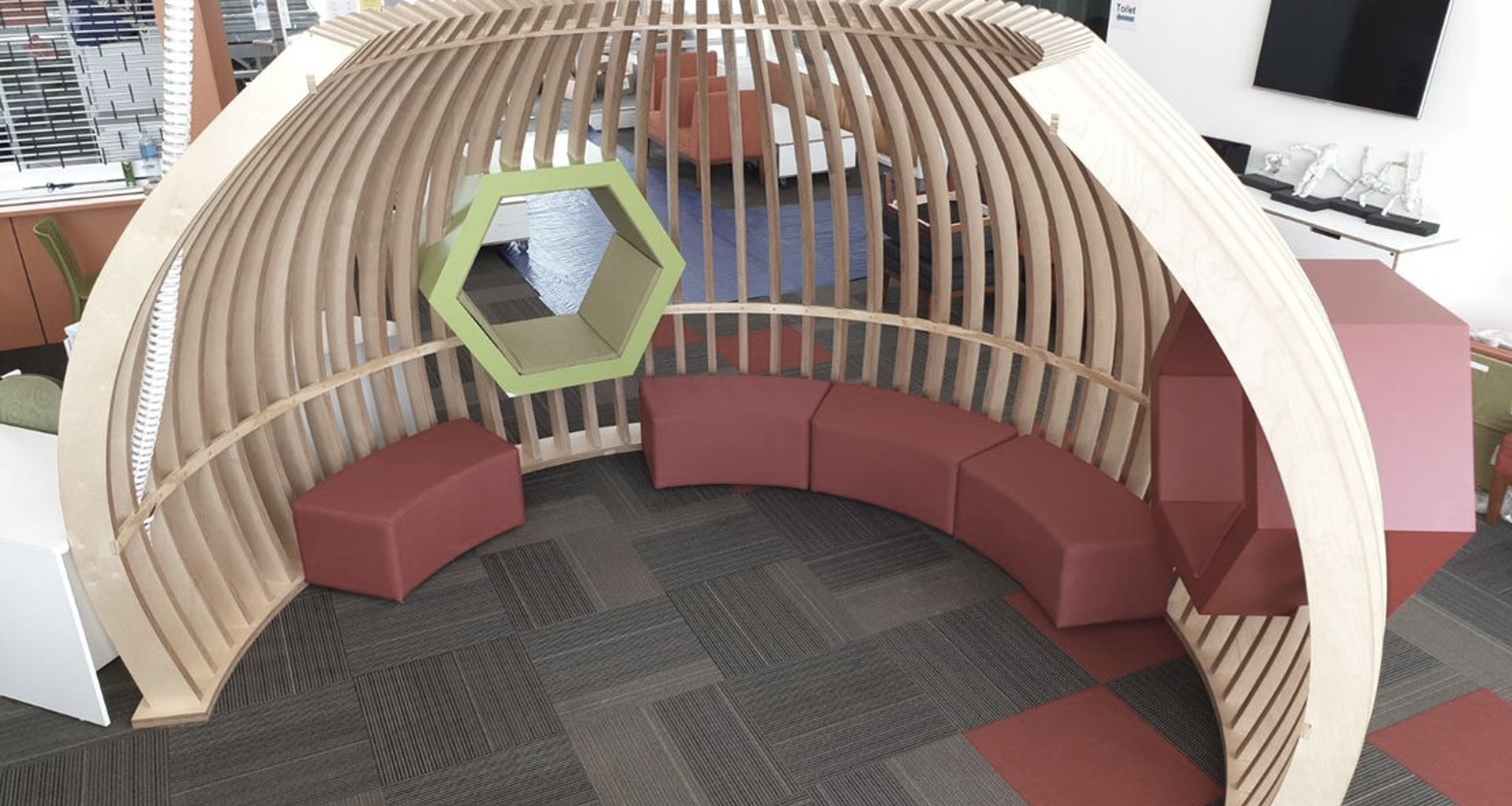 Kingsway College reading nook banner