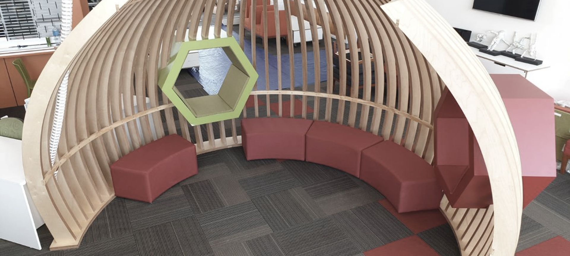 Kingsway College reading nook banner
