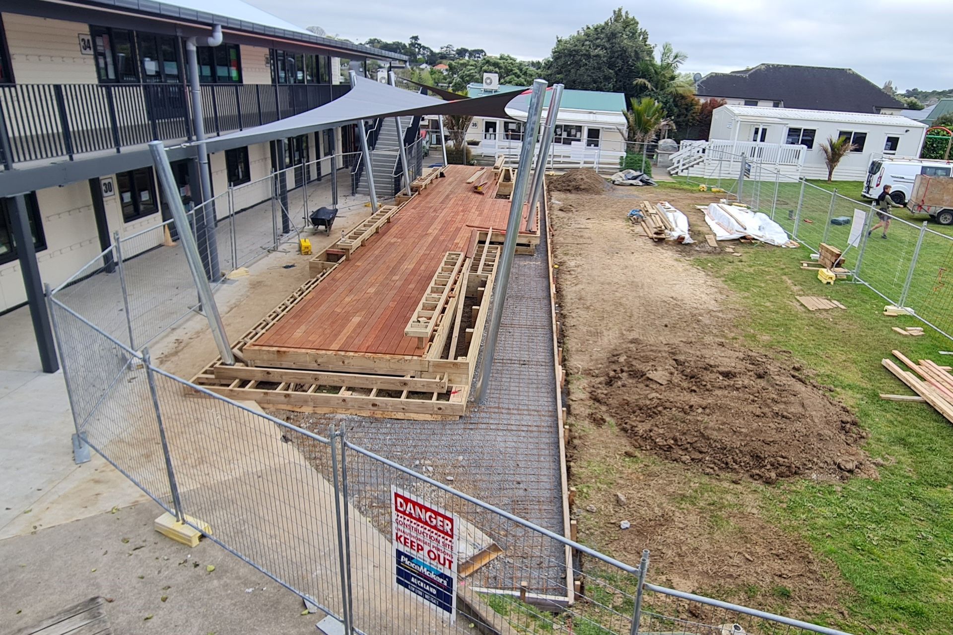 Deck in progress using Shadowdeck system