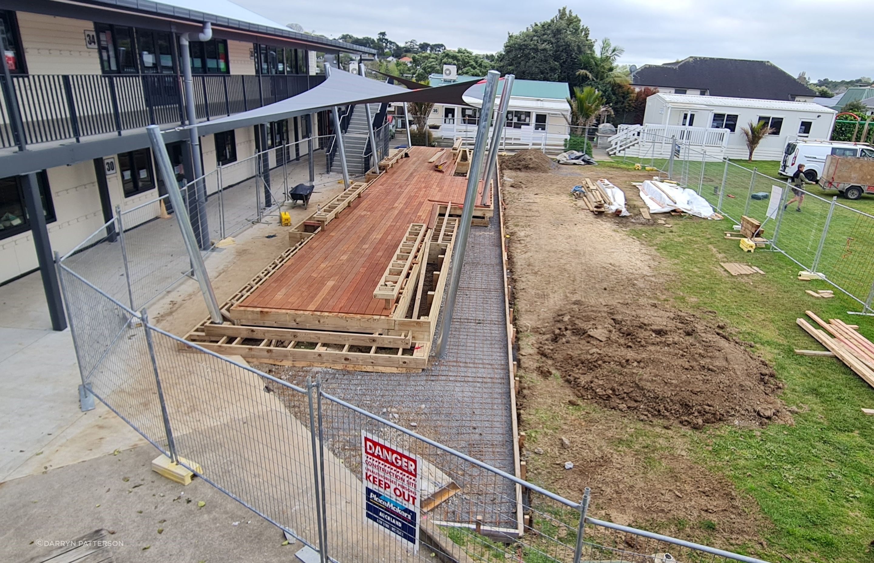 Deck in progress using Shadowdeck system
