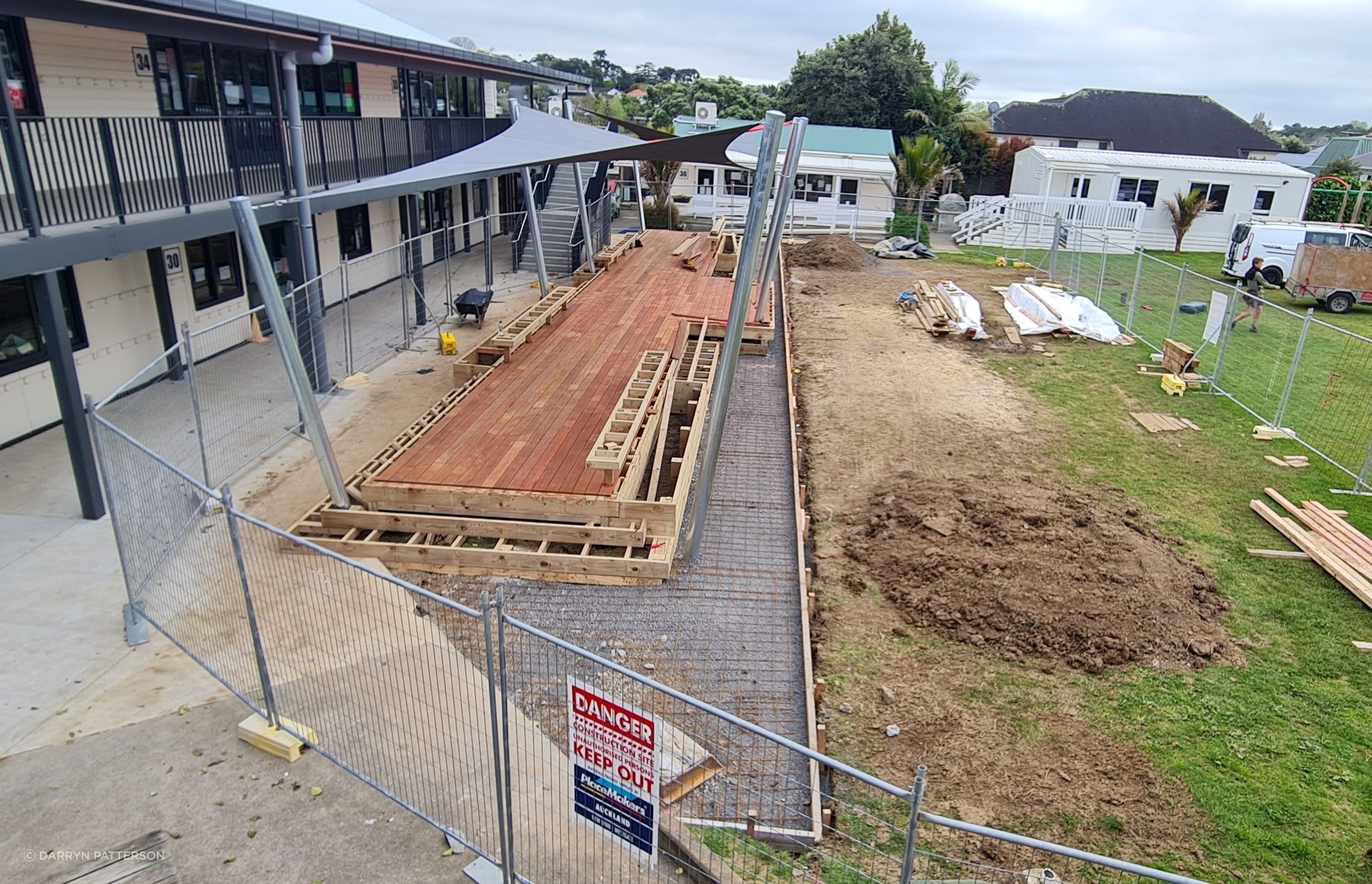 Deck in progress using Shadowdeck system
