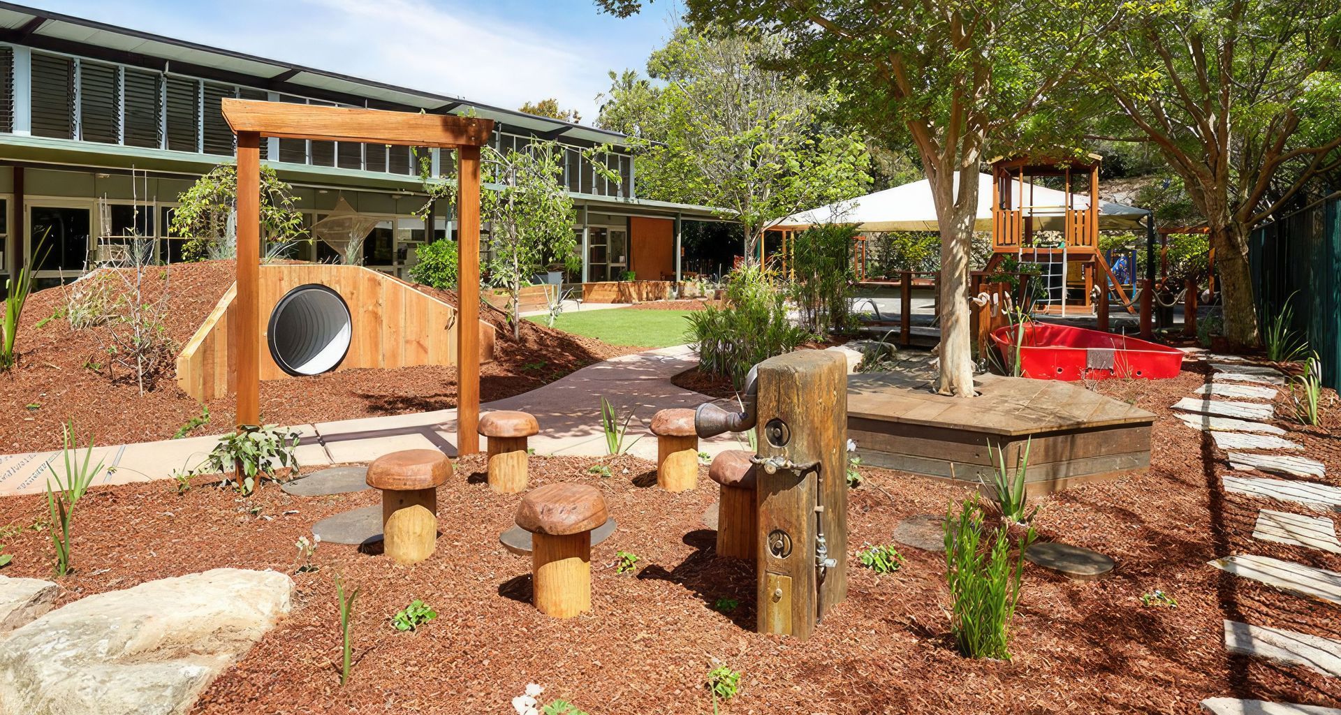 Riverside PreSchool: New Playground | Exterior banner