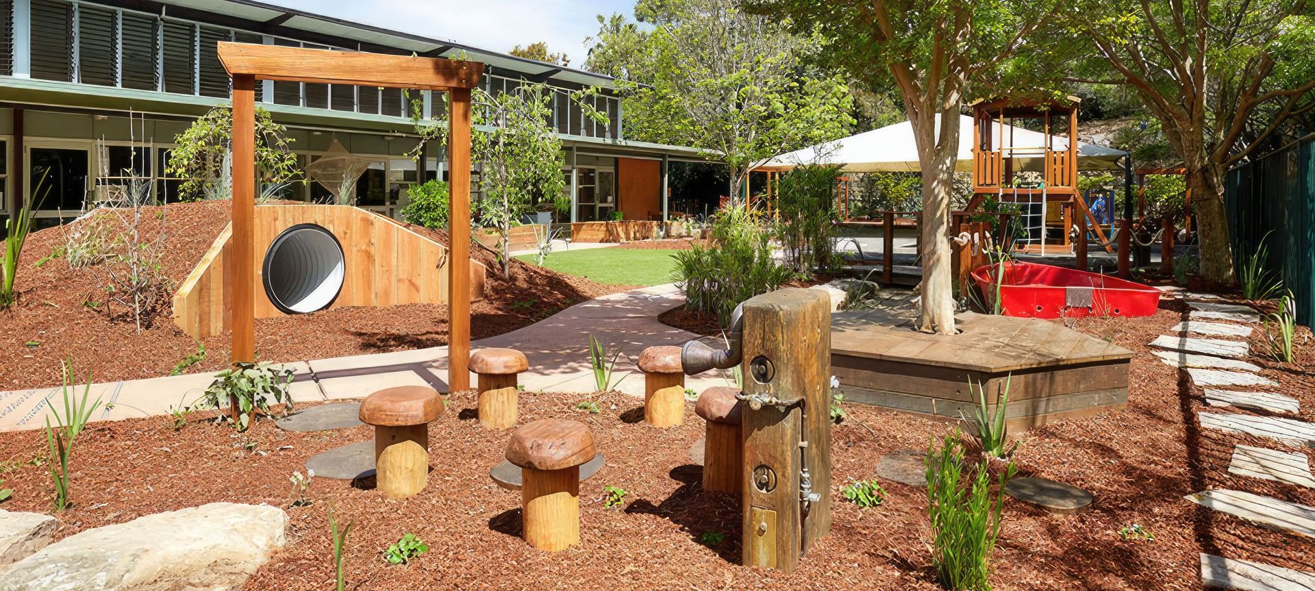 Riverside PreSchool: New Playground | Exterior banner