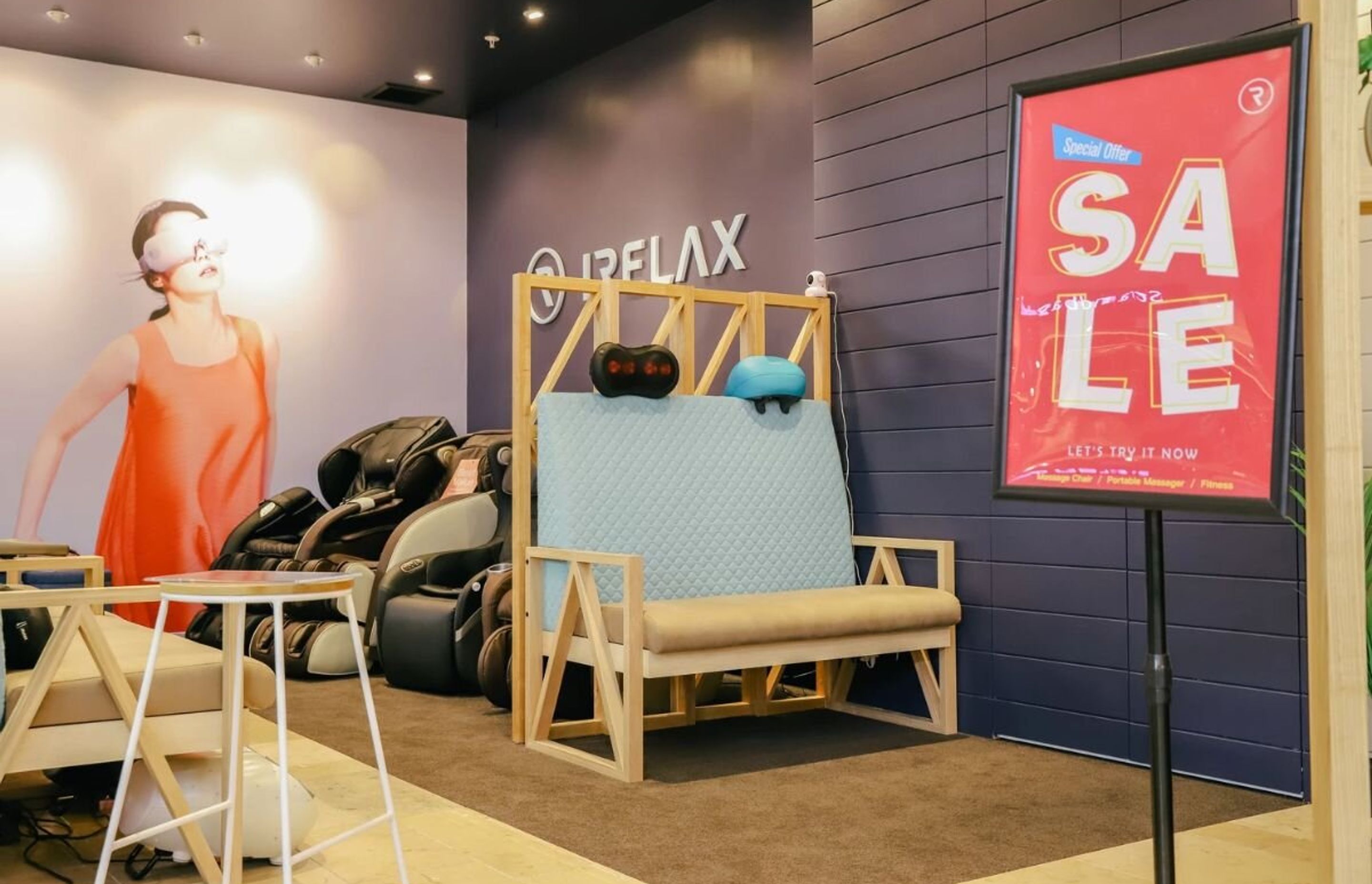 Irelax Bayfair Store Fitout