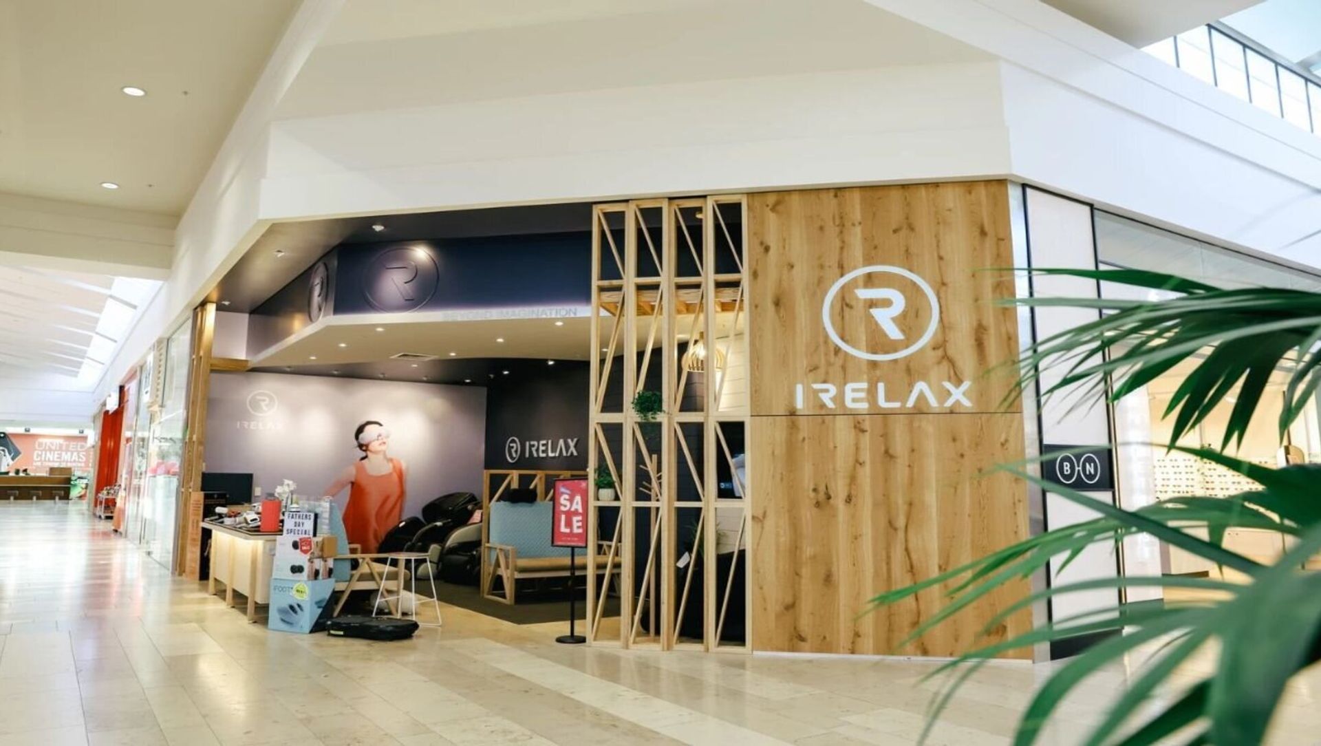 Irelax Bayfair Store Fitout banner