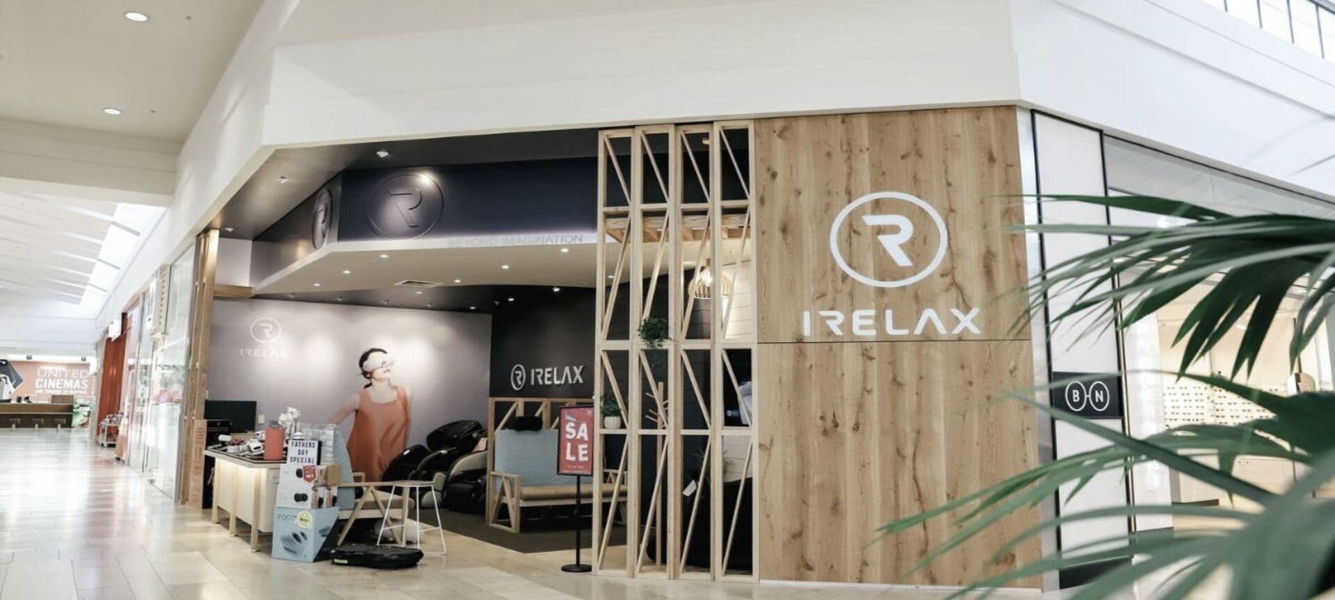 Irelax Bayfair Store Fitout banner