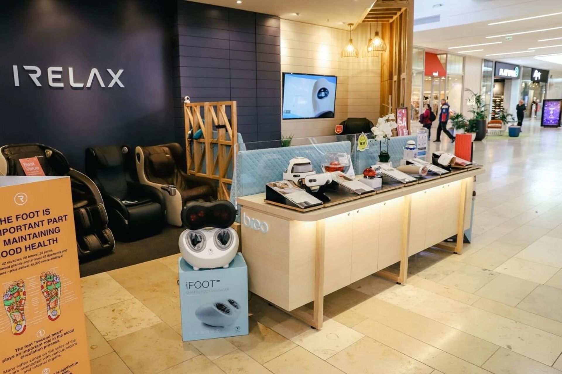 Irelax Bayfair Store Fitout